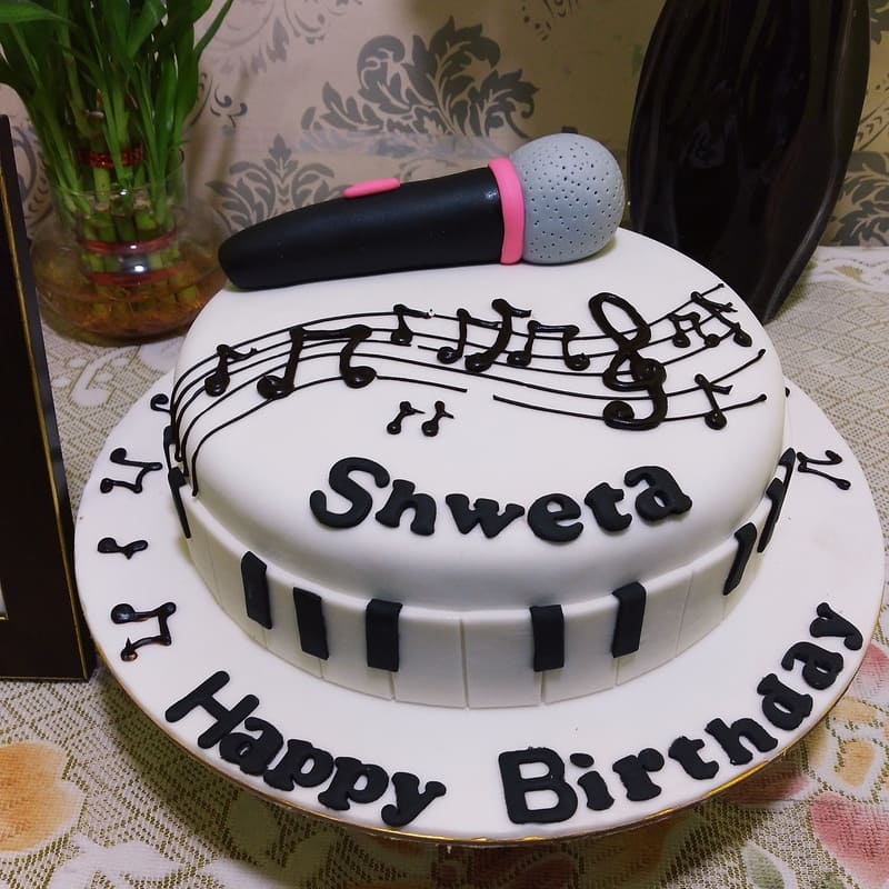 Grehge SuperDecor Happy Birthday Cake Topper for Singer Theme Music Fans  Men Singer Bday Party Decorati Garden sculpture outdoor decoration :  Amazon.ca: Grocery & Gourmet Food