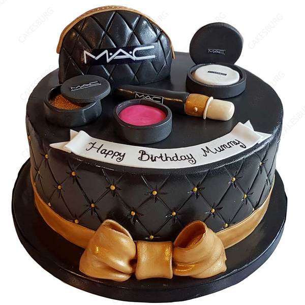 Makeup Cake Design |Makeup Cake Recipe |Makeup Birthday Cake |Makeup Cake  kaishe Banaye - YouTube