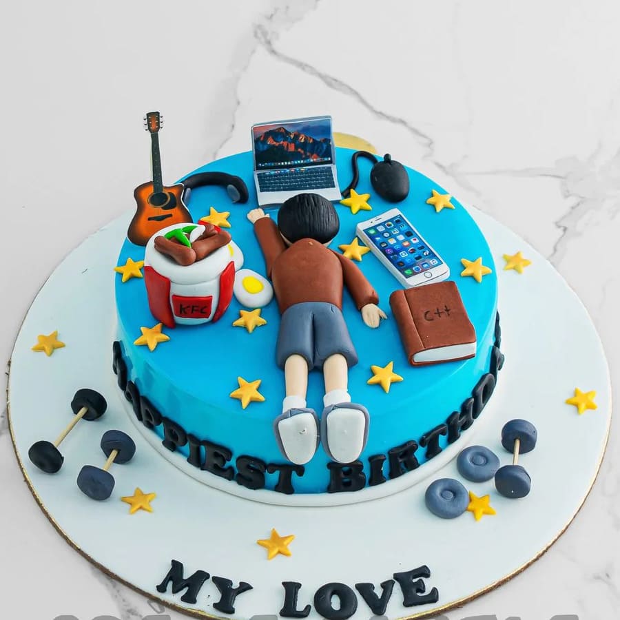 Buy Shopaholic Birthday Fondant Cake Online in Delhi NCR : Fondant Cake  Studio