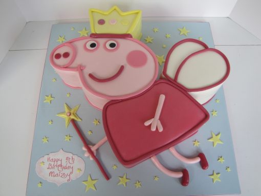 Peppa Pig Fairy Princess Birthday Cake