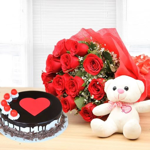 Red Roses N Black Forest