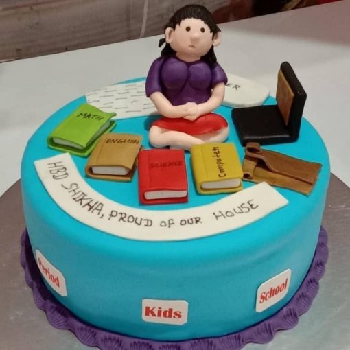 School Teacher Fondant Cake