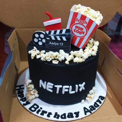 Netflix Theme Customized Cake