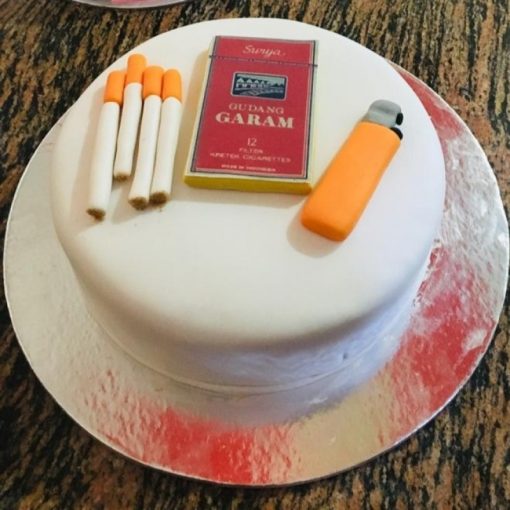 Cigarette and Lighter Theme Cake