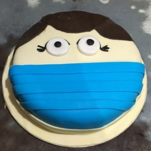 Face Mask Theme Cake