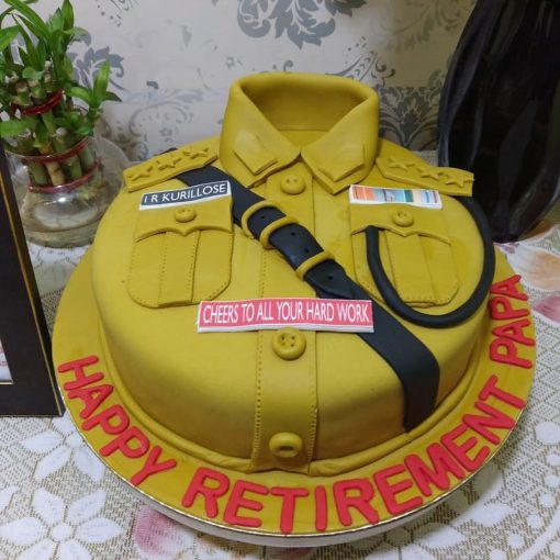 Police Uniform Customized Cake