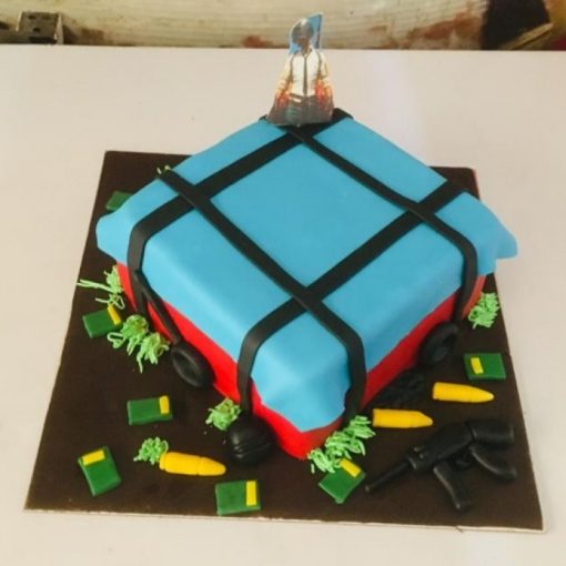 PUBG Container Fondant Cake