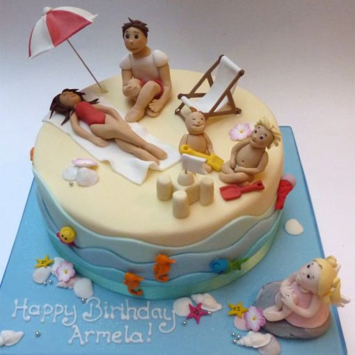 Seaside Beach Cake