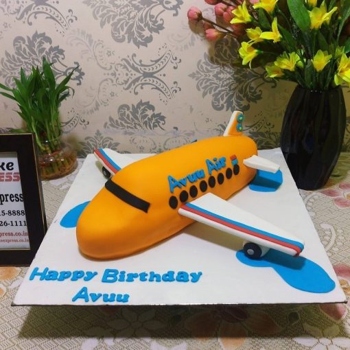 Airplane Designer Fondant Cake