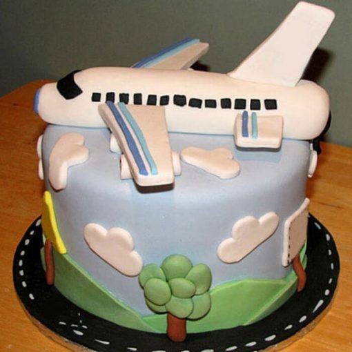 Airplane Theme Fondant Cake