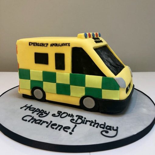 Ambulance Fondant Cake