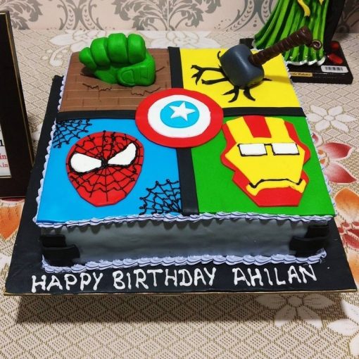 Avengers Assemble Fondant Cake