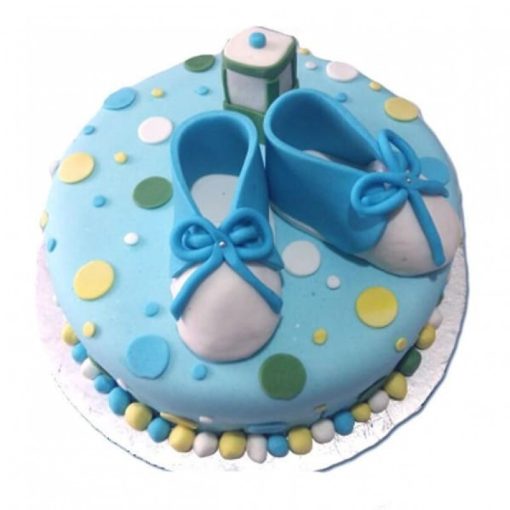 Baby Shower Fondant Cake