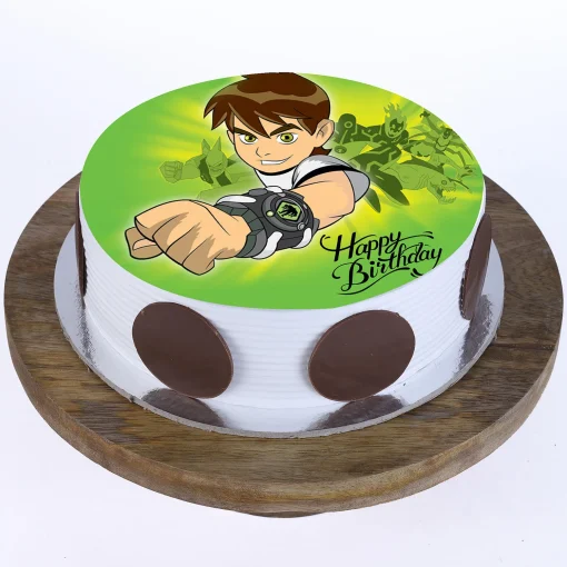 Ben 10 Cartoon Photo Cake