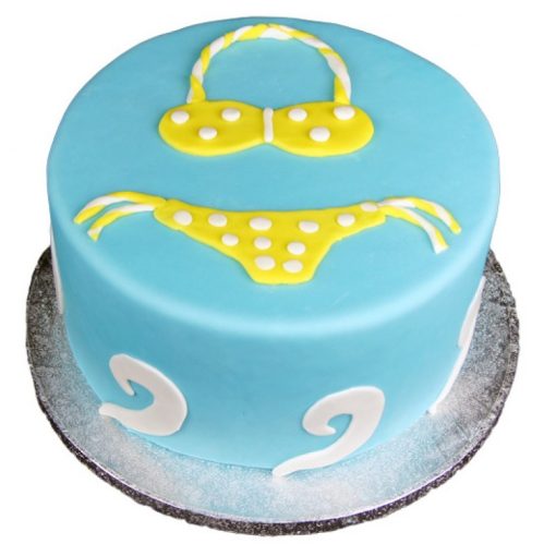 Bikini Theme Fondant Cake