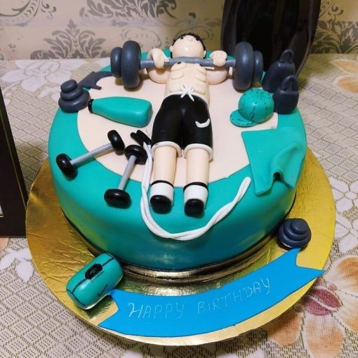 Bodybuilding Theme Cake