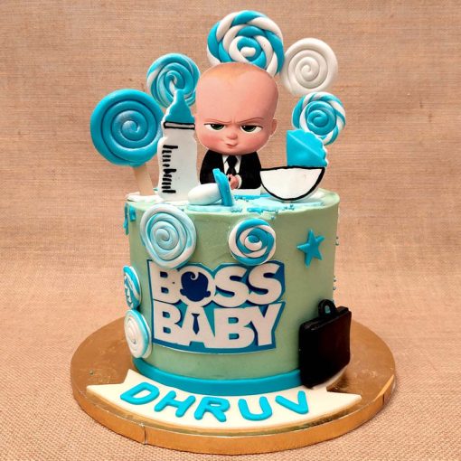 Boss Baby Semi Fondant Cake