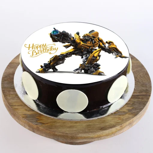 Bumblebee Photo Cake