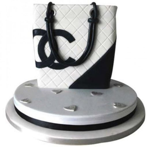 Classy Chanel Bag Fondant Cake