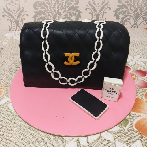 Classy Chanel Theme Fondant Cake