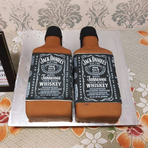 Delicious Jack Daniels Fondant Cake