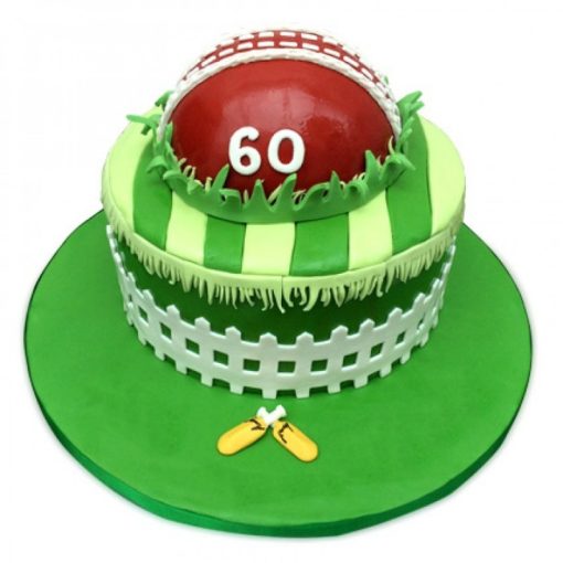 Designer Cricket Fever Fondant Cake