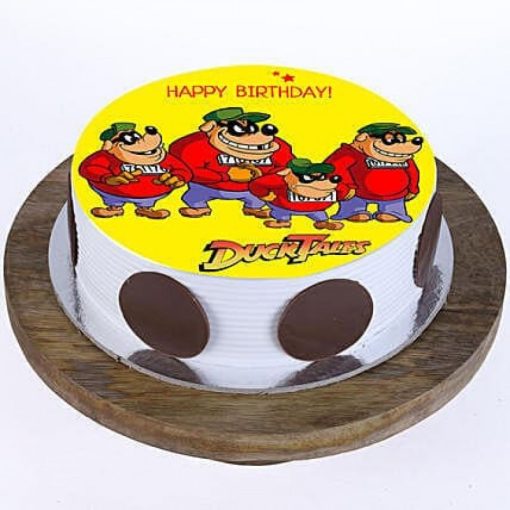 Duck Tales Cartoon Photo Cake