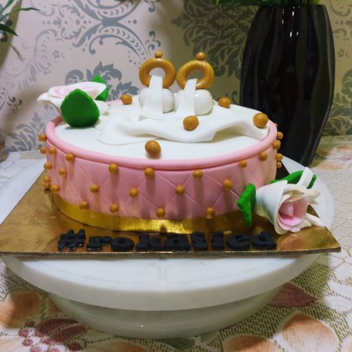 Engagement Rings Fondant Cake