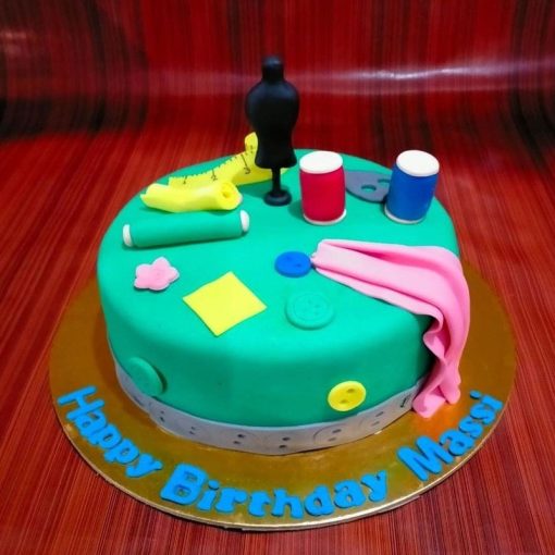 Fashion Designer Theme Fondant Cake