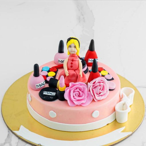 Fashion Girl Fondant Cake