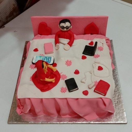 First Wedding Night Theme Cake