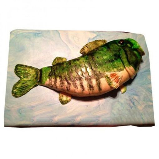 Fish Shape Fondant Cake