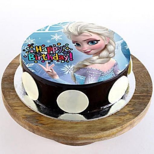 Frozen Princess Elsa Photo Cake