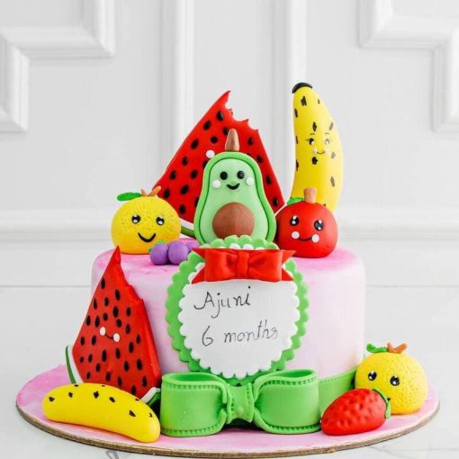 Fruit Party Fondant Cake