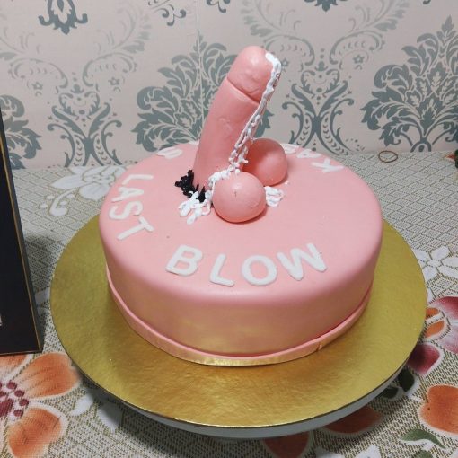 Funny Dick Theme Fondant Cake