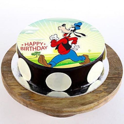 Goofy Cartoon Photo Cake