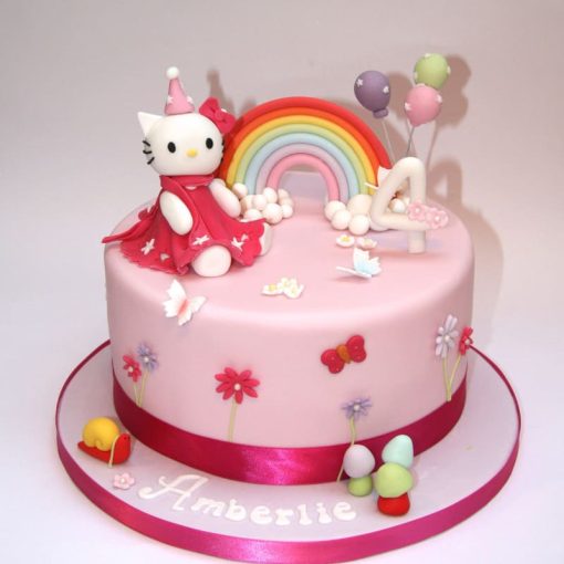 Hello Kitty Rainbow Cake