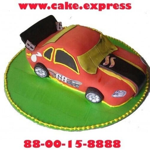 Hot Wheel Car Fondant Cake