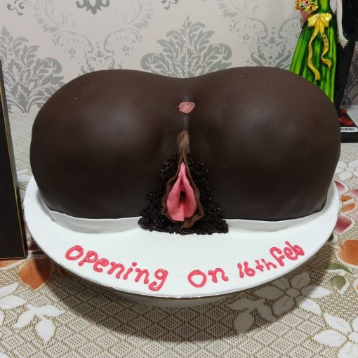 Huge Butt and Pussy Theme Fondant Cake