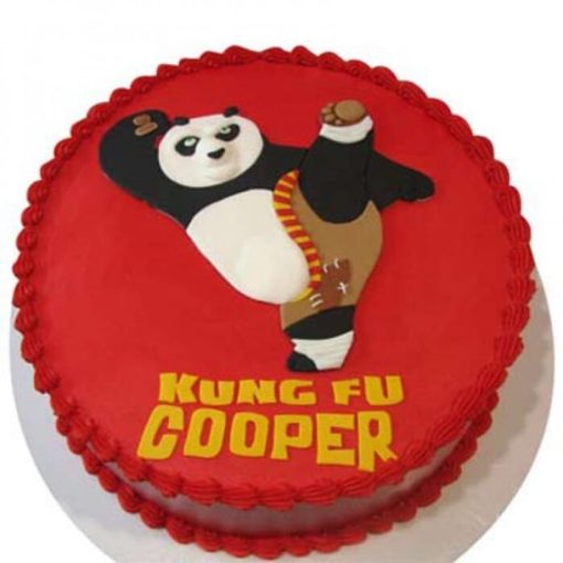 Kicking Po Fondant Cake