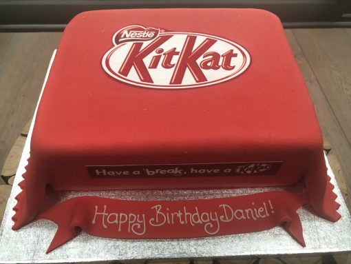 Kitkat Chocolate Bar Fondant Cake