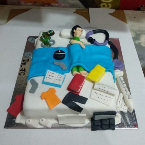 Lazy Bum Fondant Cake