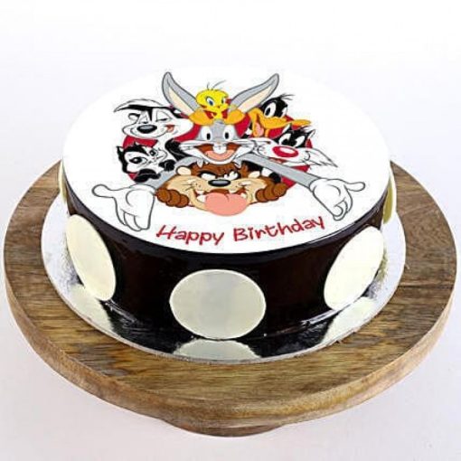 Looney Tunes Cartoon Photo Cake