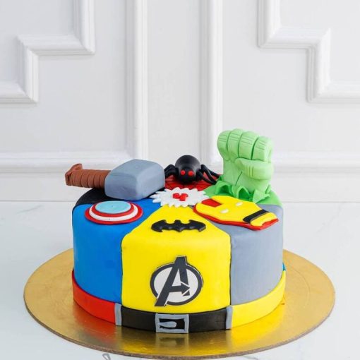 Marvel DC Fondant Cake