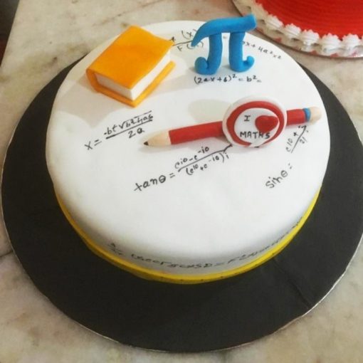 Math Lover Fondant Cake