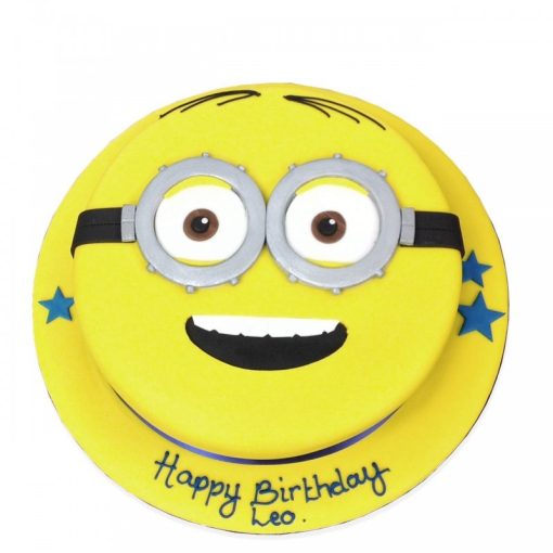 Minion Face Fondant Cake