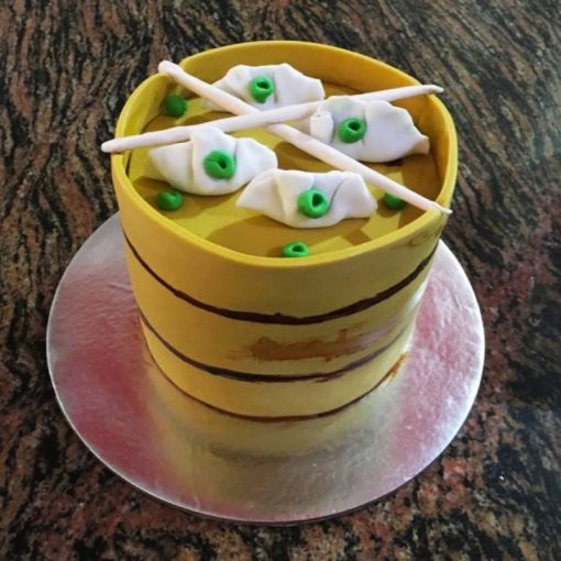 Momos Theme Fondant Cake