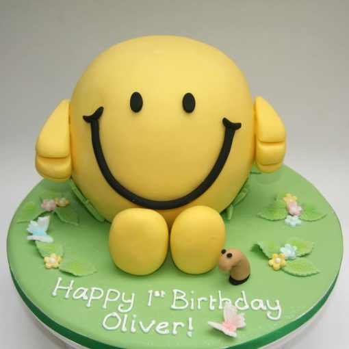 Mr Happy Fondant Cake