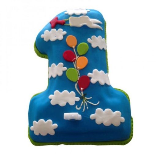 One Number Fun Loving Fondant Cake