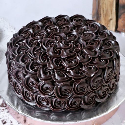 Indulgent Chocolate Rosette Cake